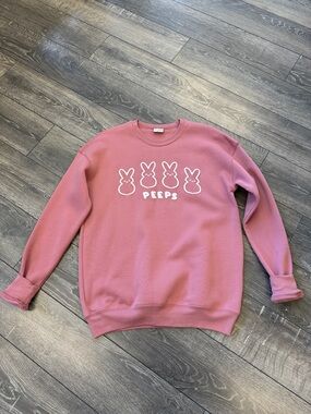Peeps Graphic Crewneck Sweatshirt - Pink